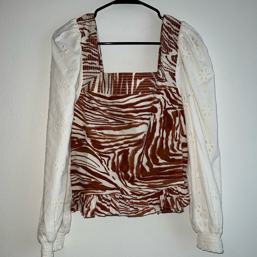 Anthropologie Square Neck Top